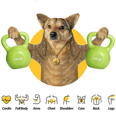 10lbs Kettlebell Set, Strength Training Kettlebells Weight Set For Women, Vinyl Coated Kettle Bell For Home Gym Workout Weight Lifting Equipment, Comfortable Grip Wide Handle Weights